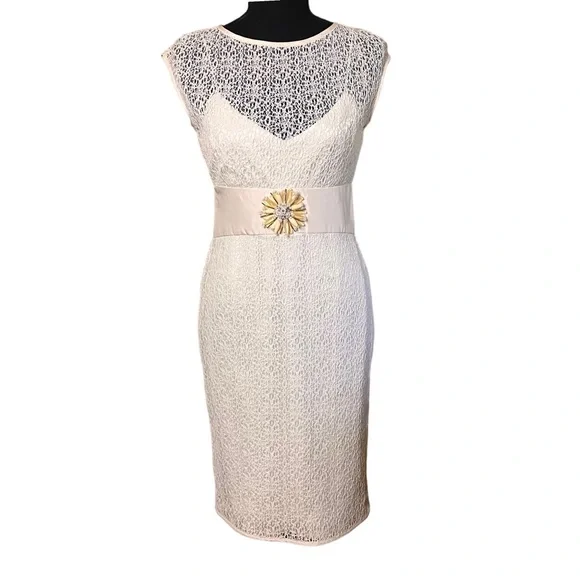 white christmas dresses 60s Cocktail Dress Women's Vintage Lbd Beaded Bodice Rhinestone Embellished Small/Medium VFG Litler main image 1